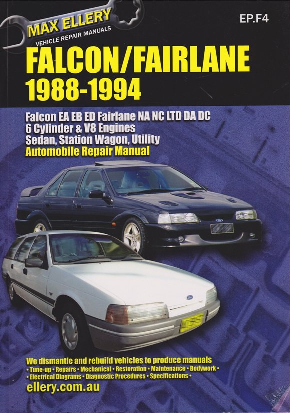 Ford Falcon Fairlane EA EB ED repair manual 19881994 NEW Manuals Australia